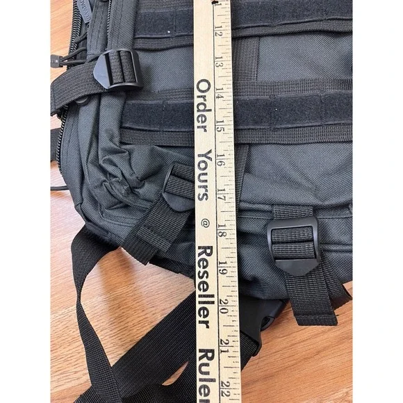 EVATAC Tactical Backpack Black 25L NEW - Picture 10 of 11